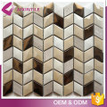 Chinese Hexagon Ceramic Glass Mosaic Wall Panels For Room Decoration